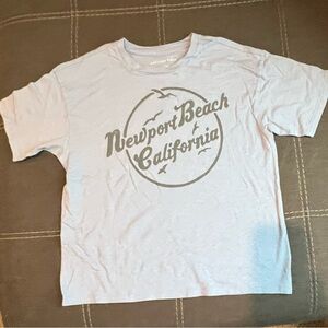 American Eagle Outfitters Blue Graphic Tee